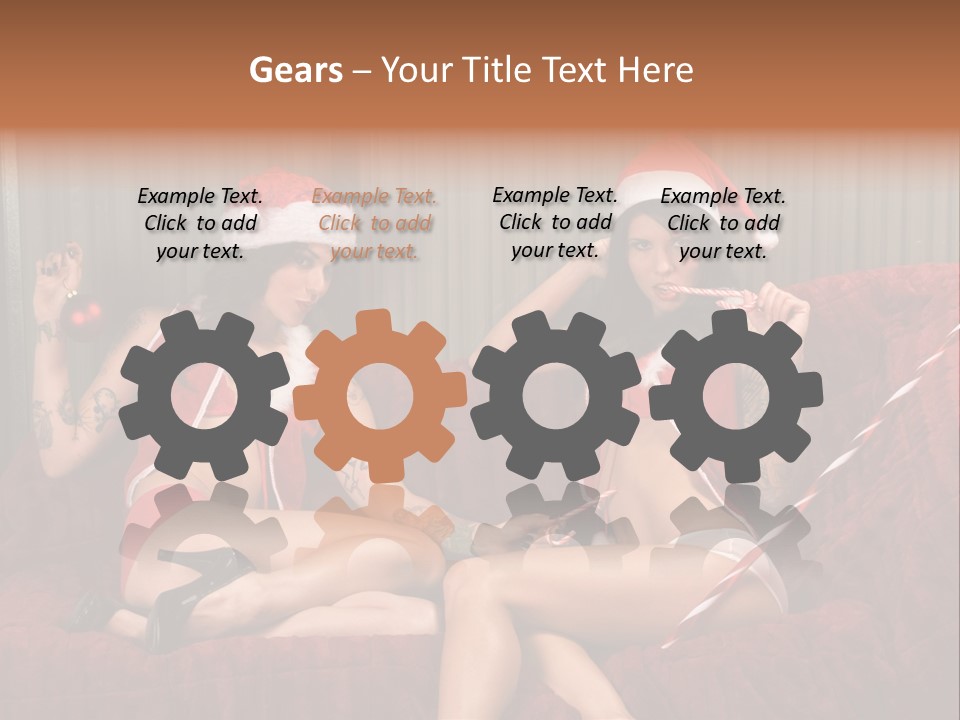 Girl Lewd Couple PowerPoint Template
