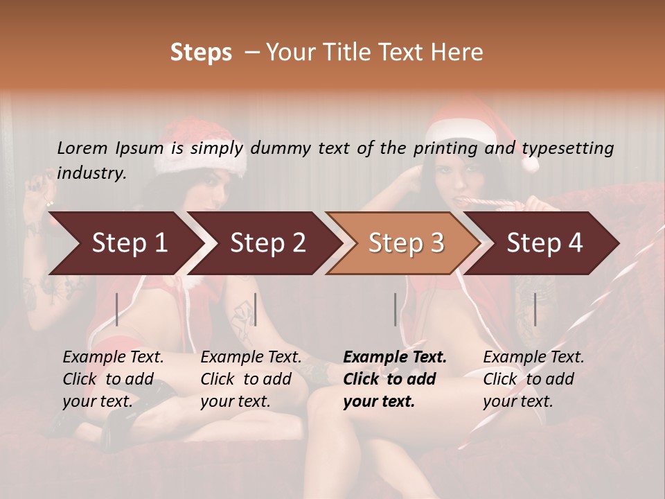 Girl Lewd Couple PowerPoint Template