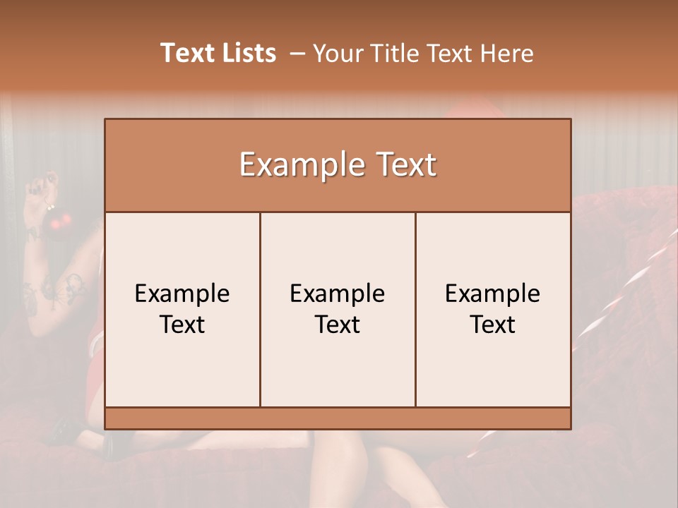 Girl Lewd Couple PowerPoint Template