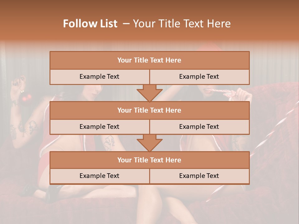 Girl Lewd Couple PowerPoint Template