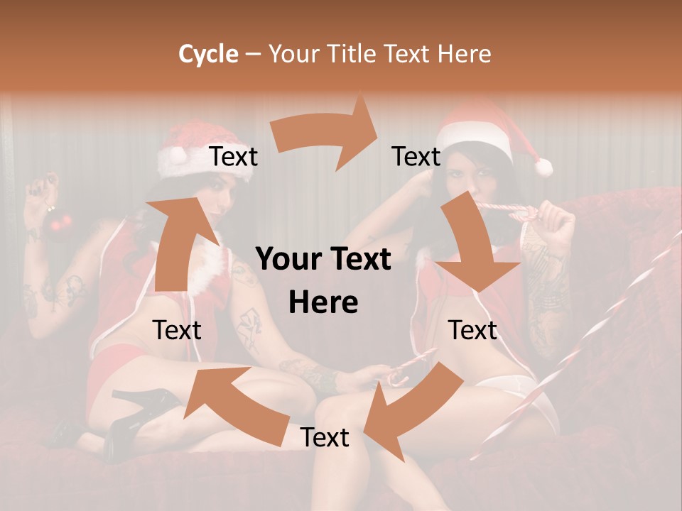 Girl Lewd Couple PowerPoint Template