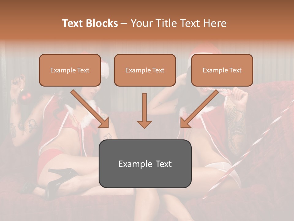 Girl Lewd Couple PowerPoint Template