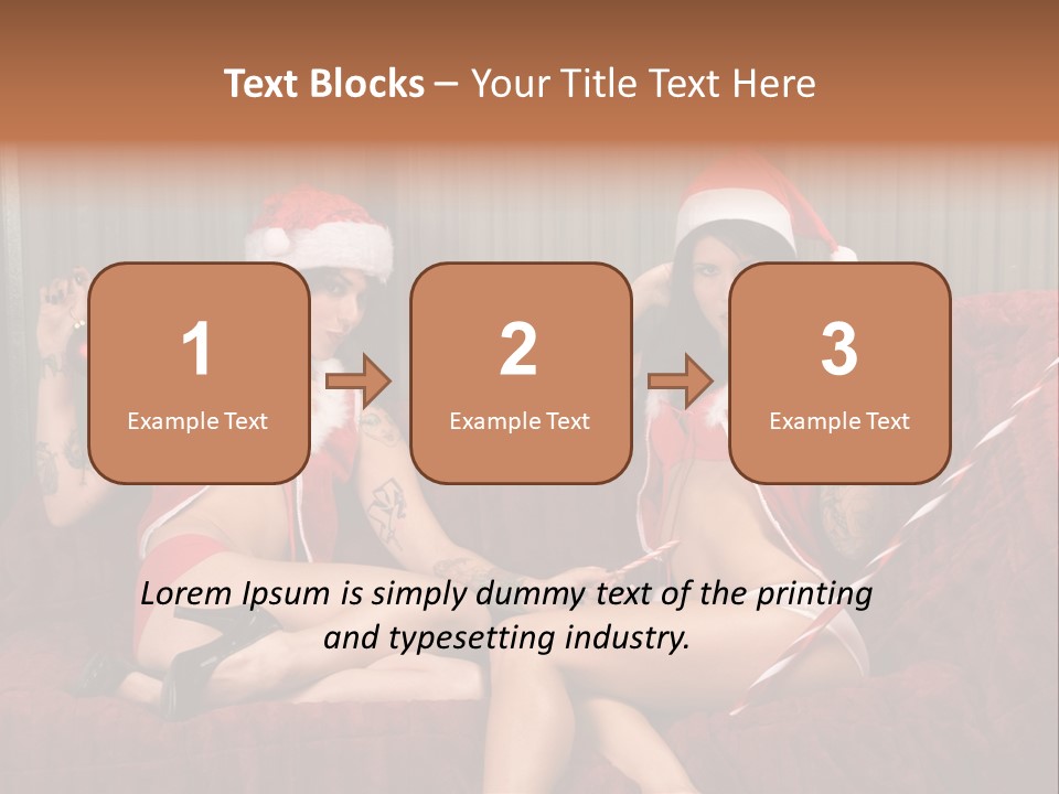 Girl Lewd Couple PowerPoint Template