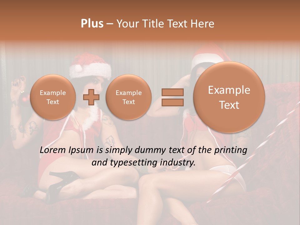 Girl Lewd Couple PowerPoint Template