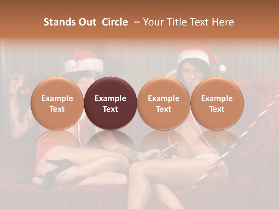 Girl Lewd Couple PowerPoint Template