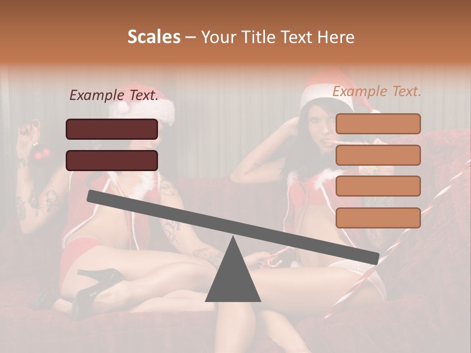 Girl Lewd Couple PowerPoint Template