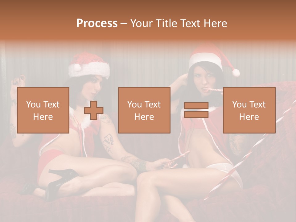 Girl Lewd Couple PowerPoint Template