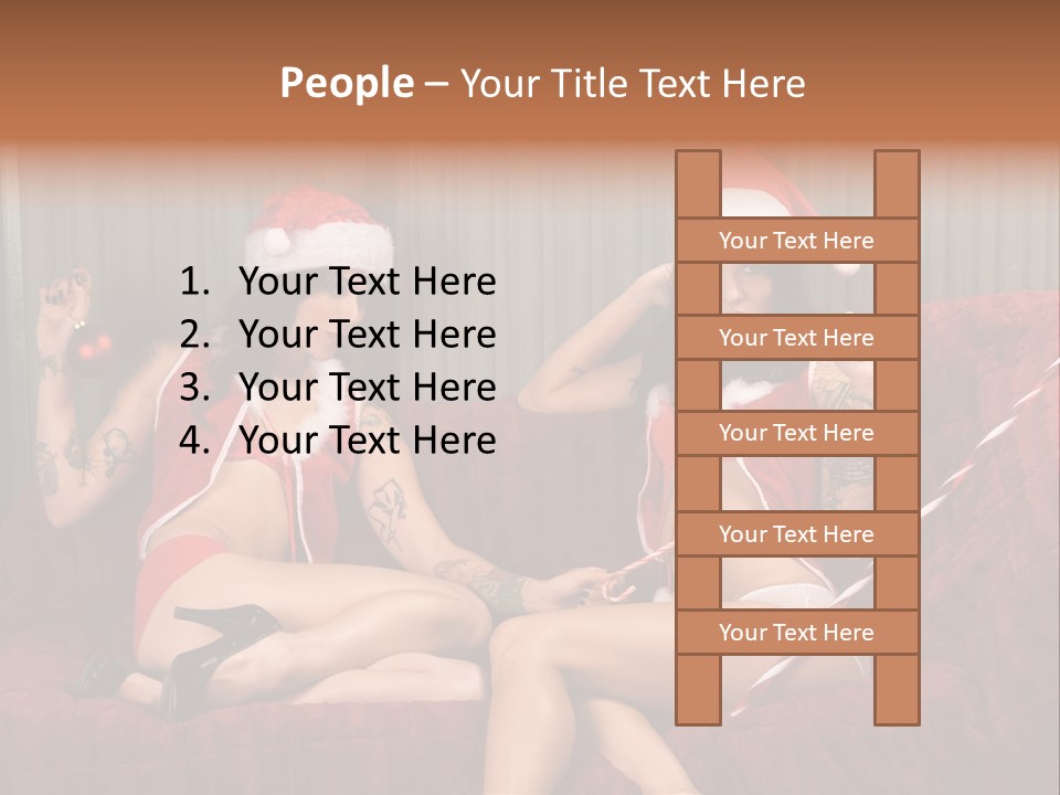 Girl Lewd Couple PowerPoint Template