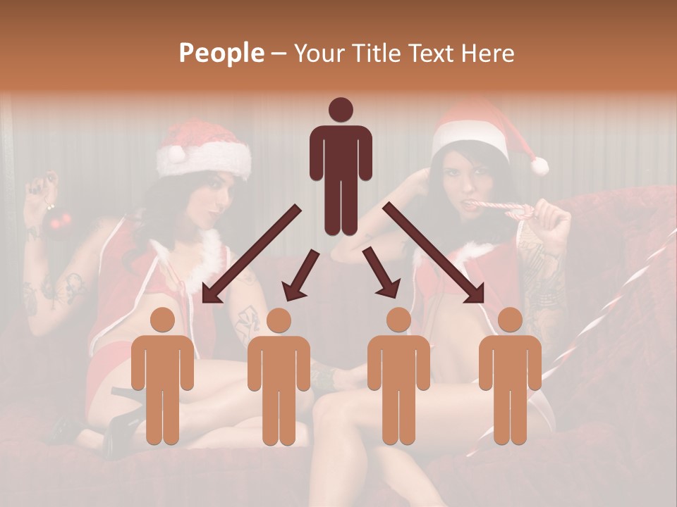 Girl Lewd Couple PowerPoint Template