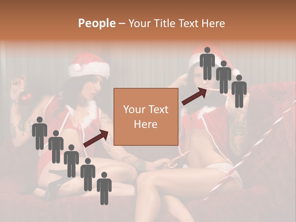 Girl Lewd Couple PowerPoint Template