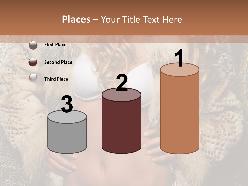 Torso Standing Glamour PowerPoint Template