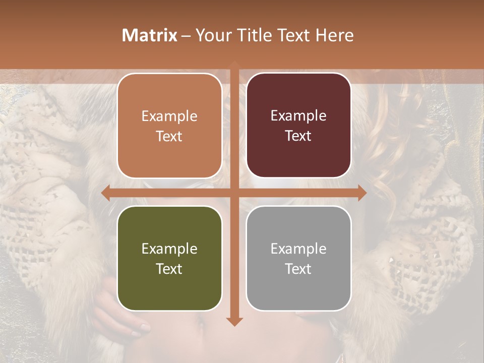 Torso Standing Glamour PowerPoint Template