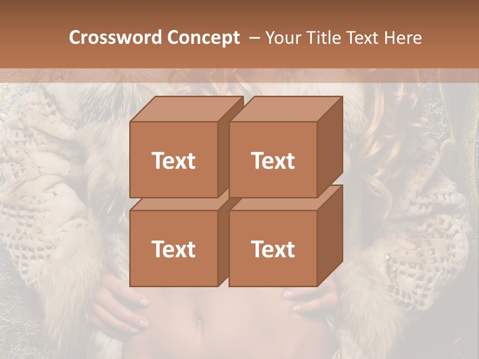 Torso Standing Glamour PowerPoint Template