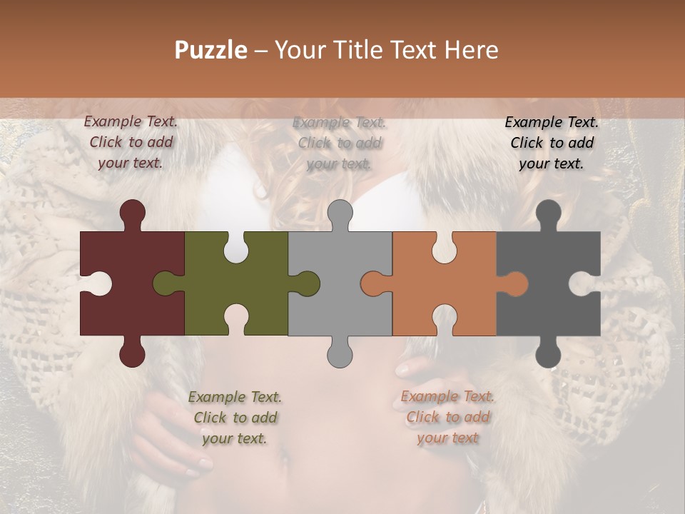 Torso Standing Glamour PowerPoint Template