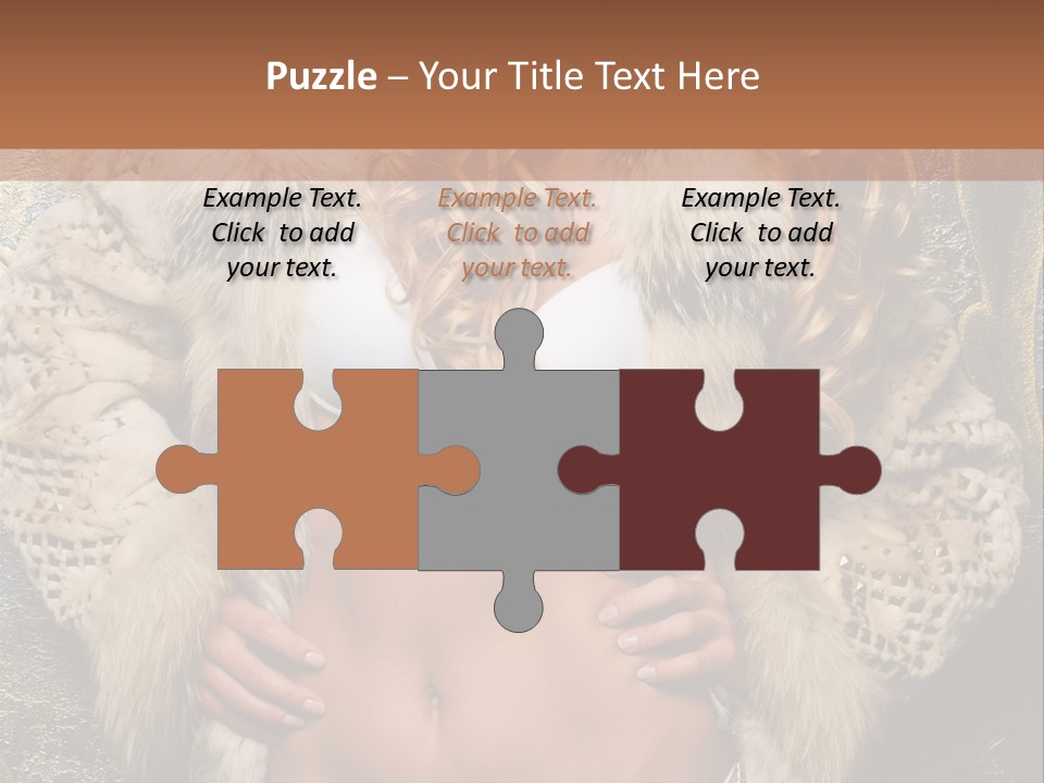 Torso Standing Glamour PowerPoint Template