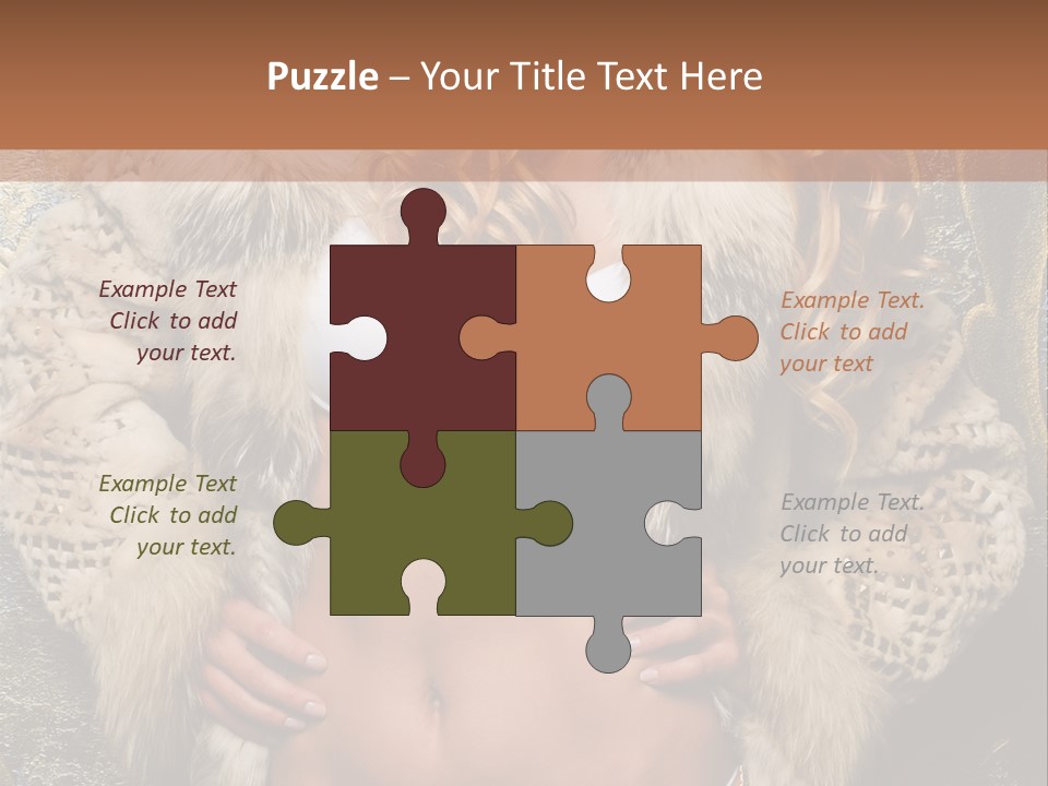 Torso Standing Glamour PowerPoint Template