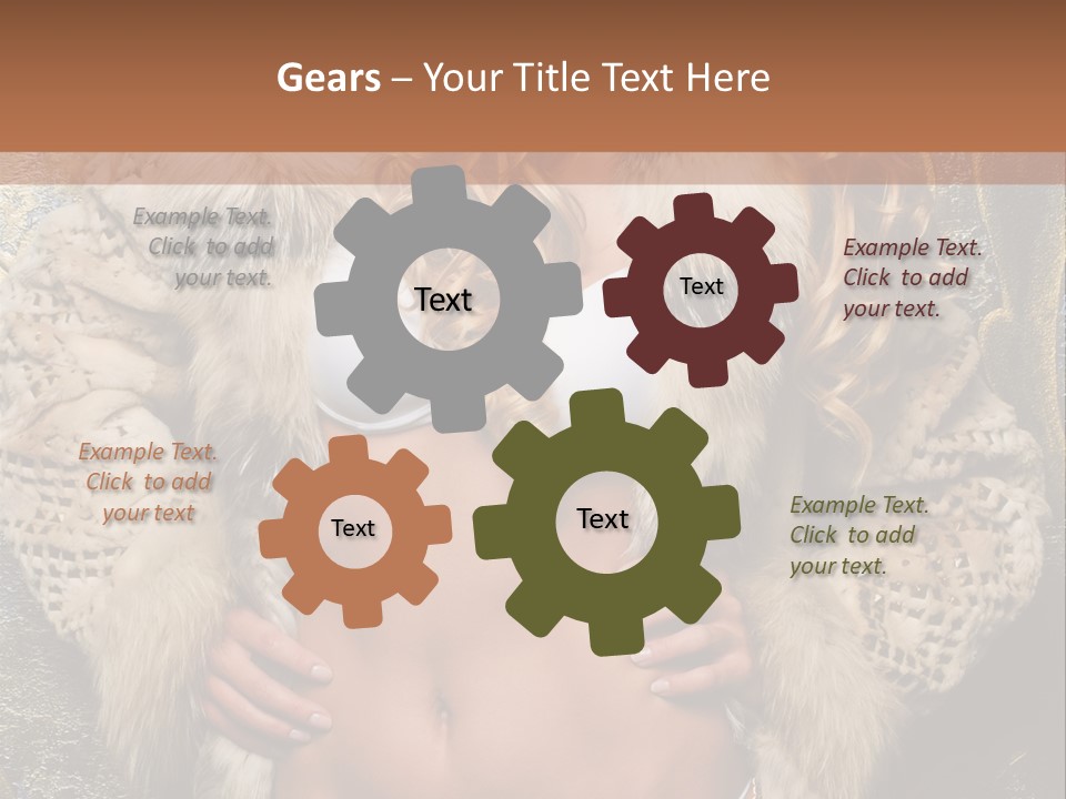 Torso Standing Glamour PowerPoint Template