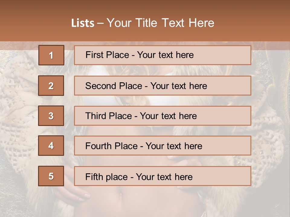 Torso Standing Glamour PowerPoint Template