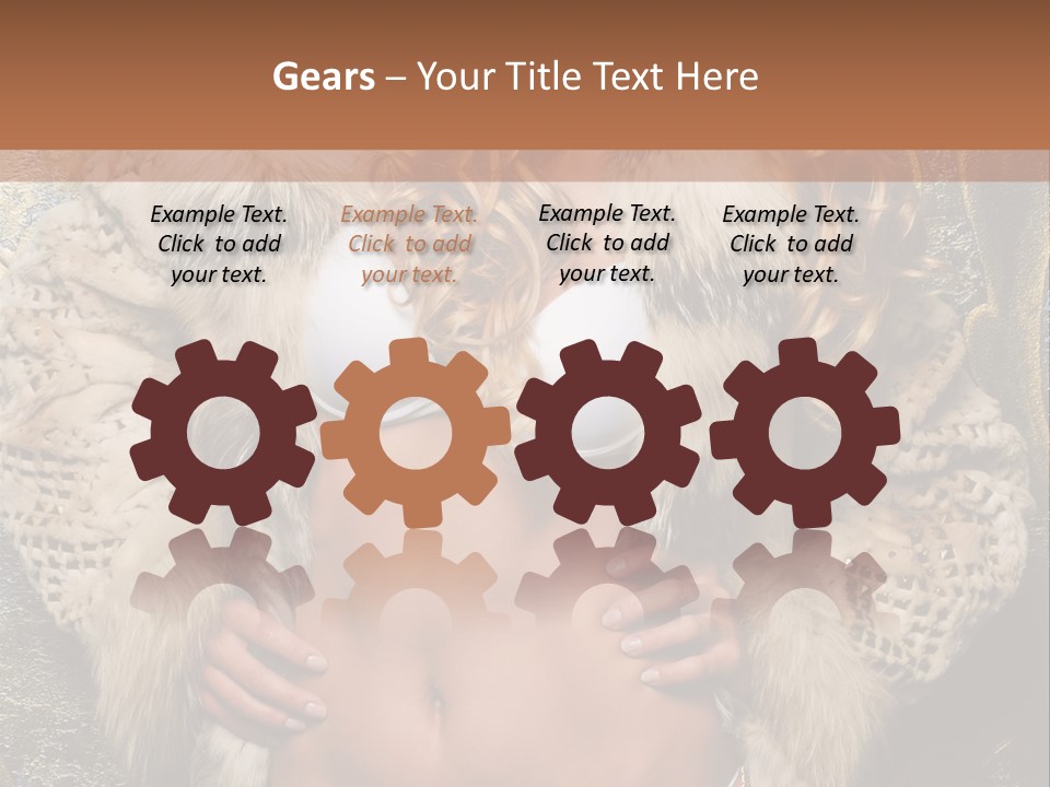 Torso Standing Glamour PowerPoint Template