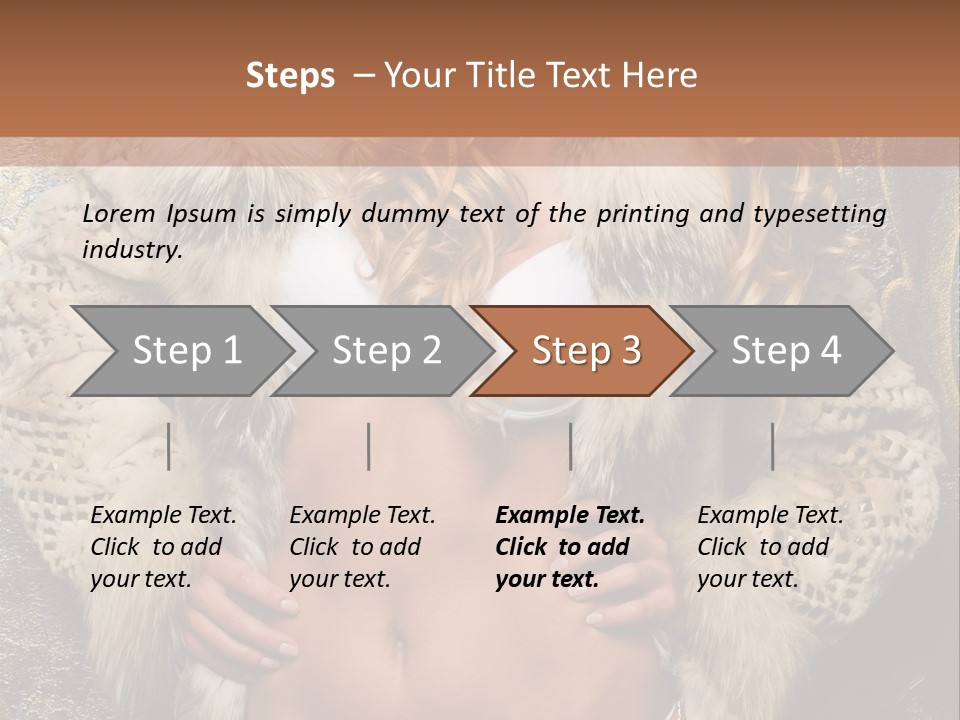 Torso Standing Glamour PowerPoint Template