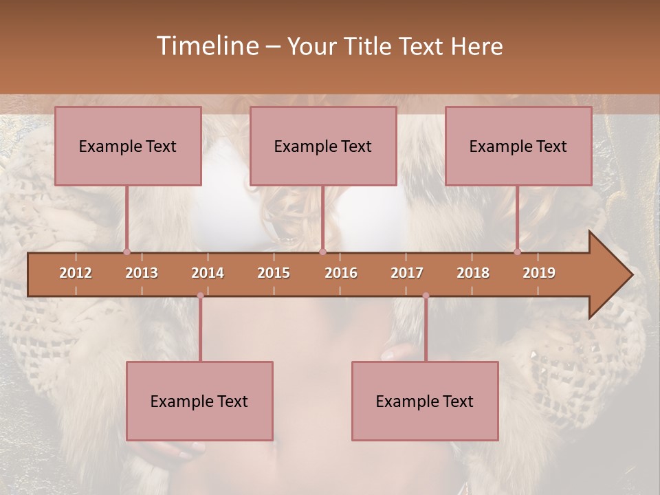 Torso Standing Glamour PowerPoint Template