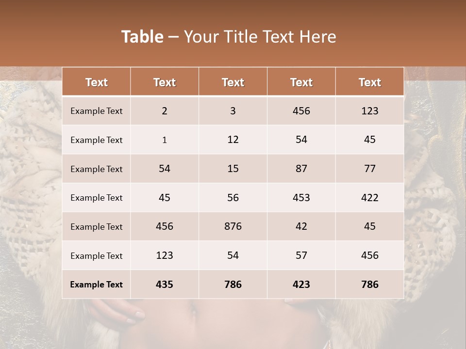 Torso Standing Glamour PowerPoint Template