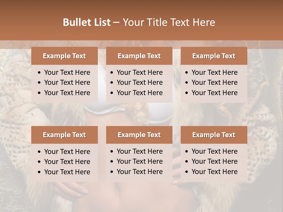 Torso Standing Glamour PowerPoint Template