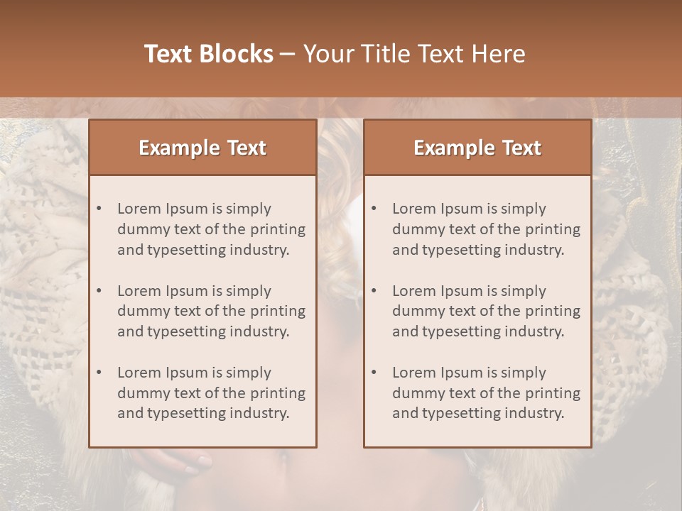 Torso Standing Glamour PowerPoint Template