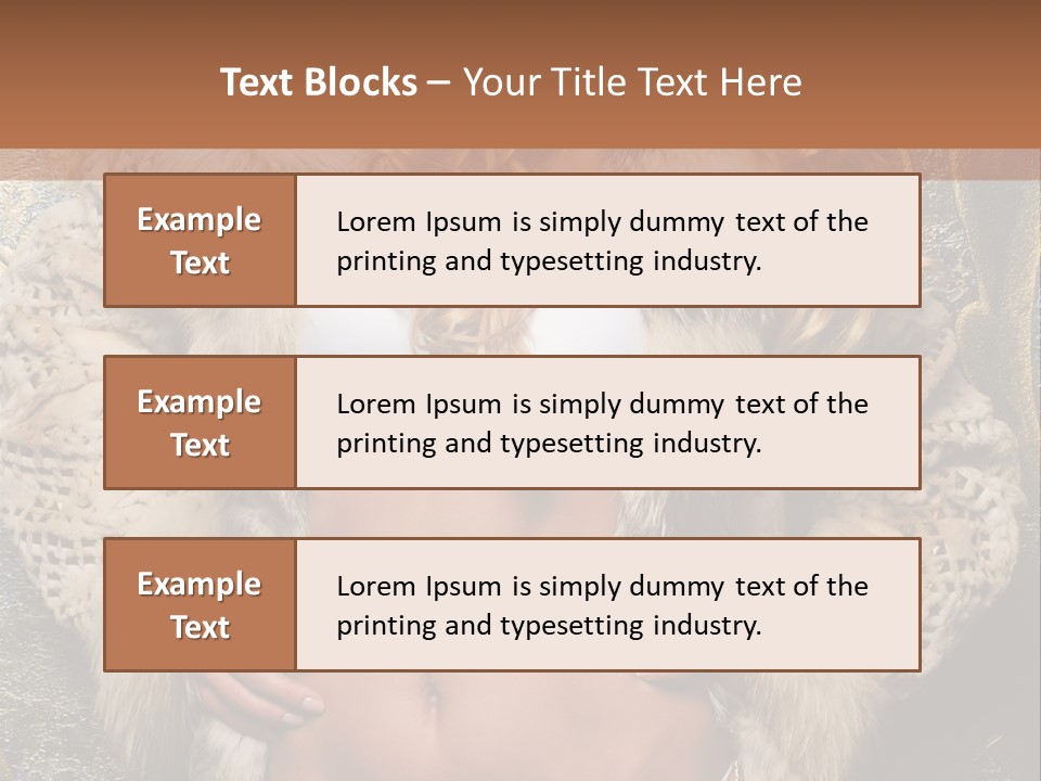 Torso Standing Glamour PowerPoint Template