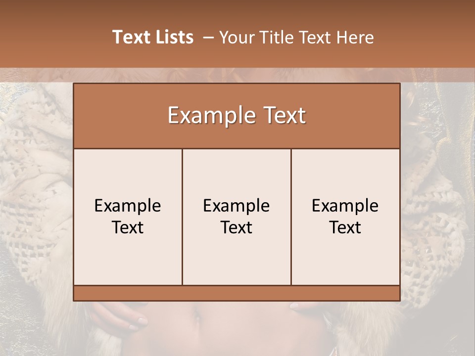 Torso Standing Glamour PowerPoint Template
