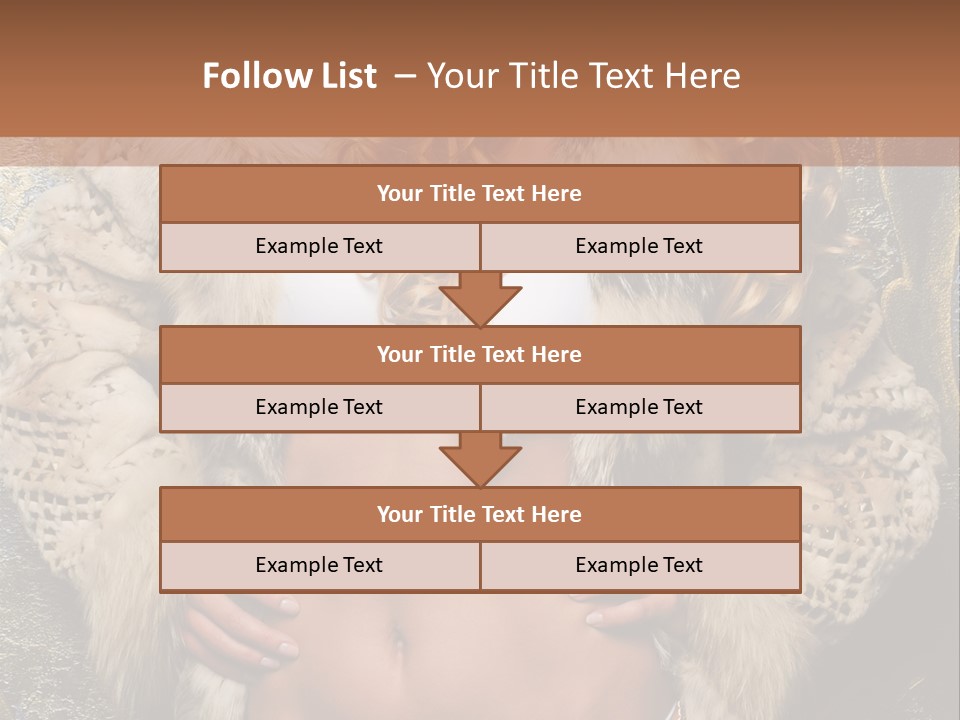 Torso Standing Glamour PowerPoint Template