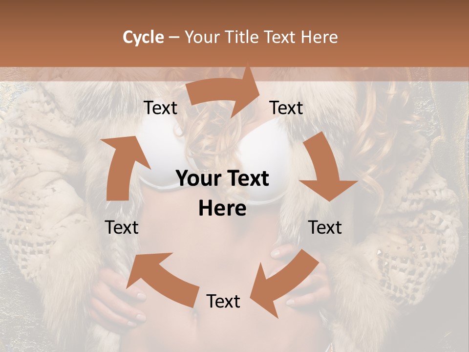 Torso Standing Glamour PowerPoint Template