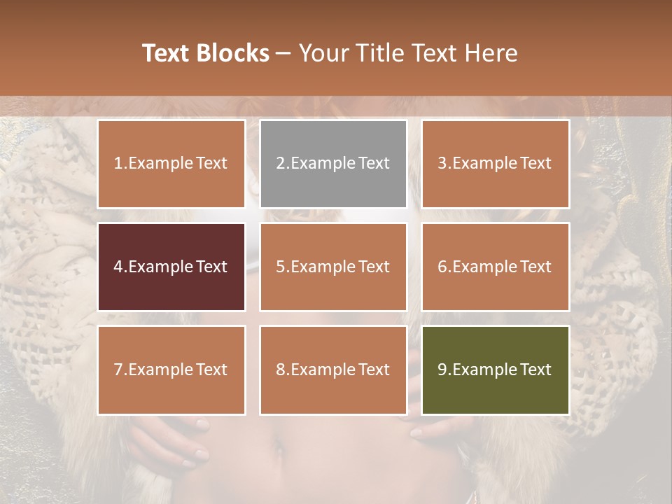 Torso Standing Glamour PowerPoint Template