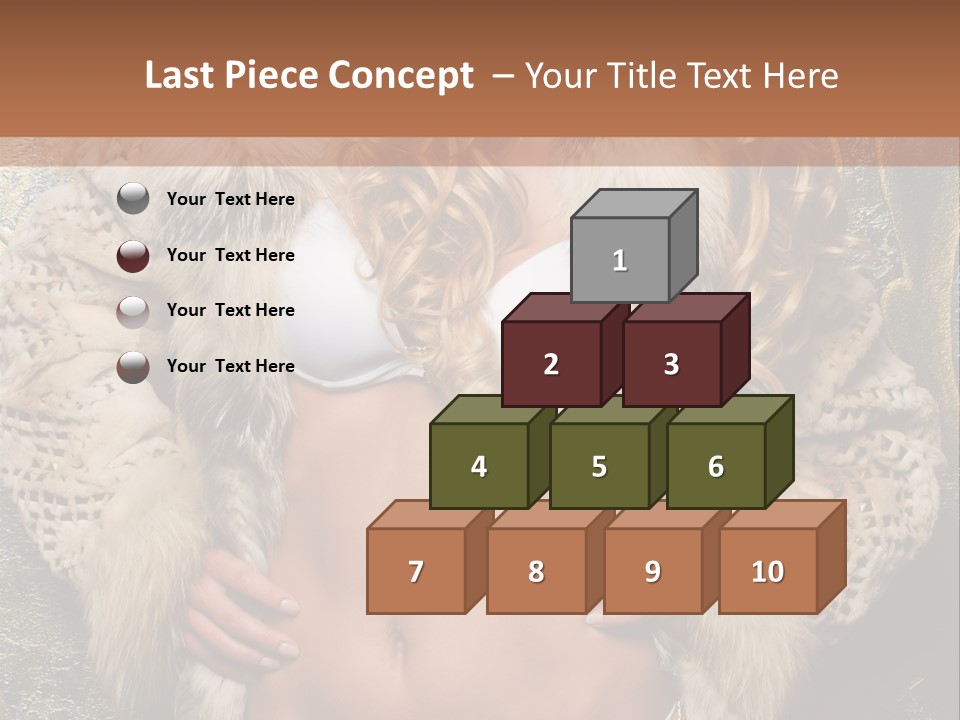 Torso Standing Glamour PowerPoint Template