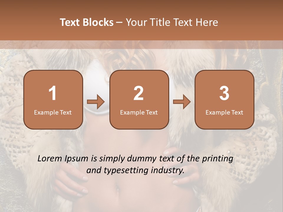 Torso Standing Glamour PowerPoint Template