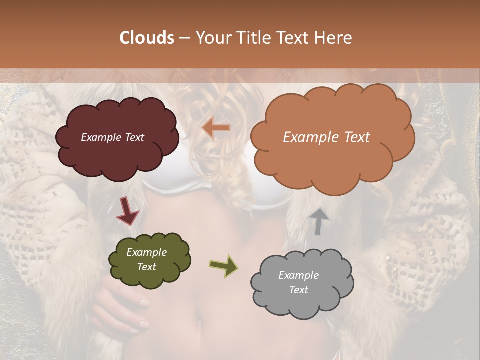 Torso Standing Glamour PowerPoint Template