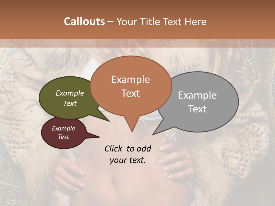 Torso Standing Glamour PowerPoint Template