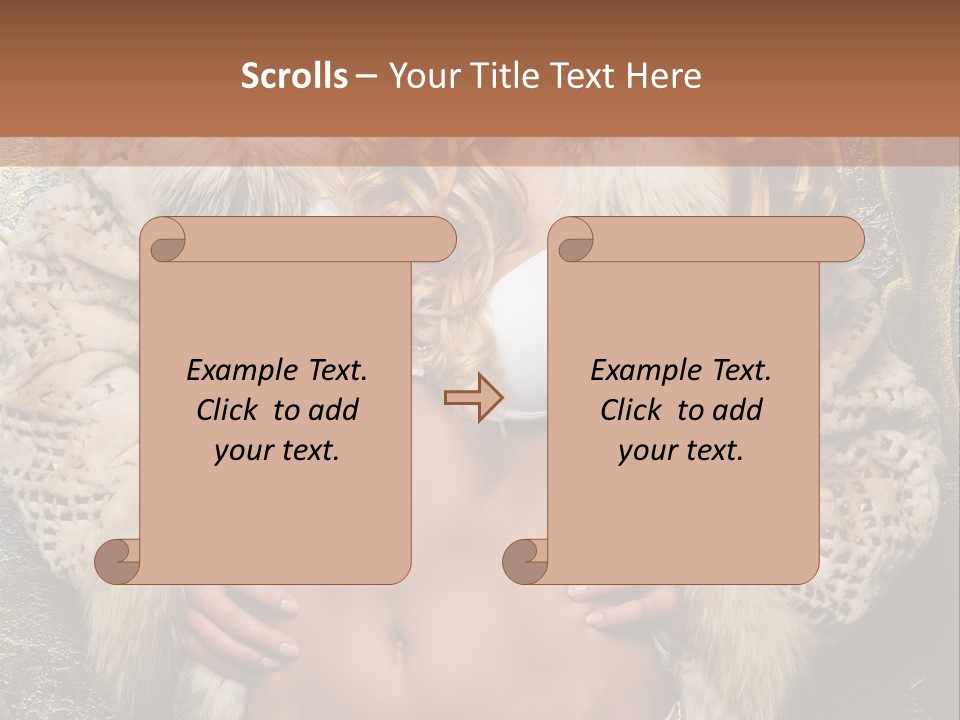 Torso Standing Glamour PowerPoint Template