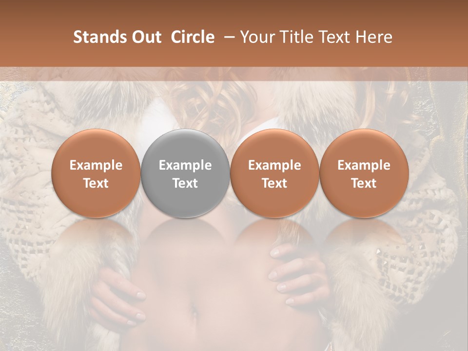 Torso Standing Glamour PowerPoint Template