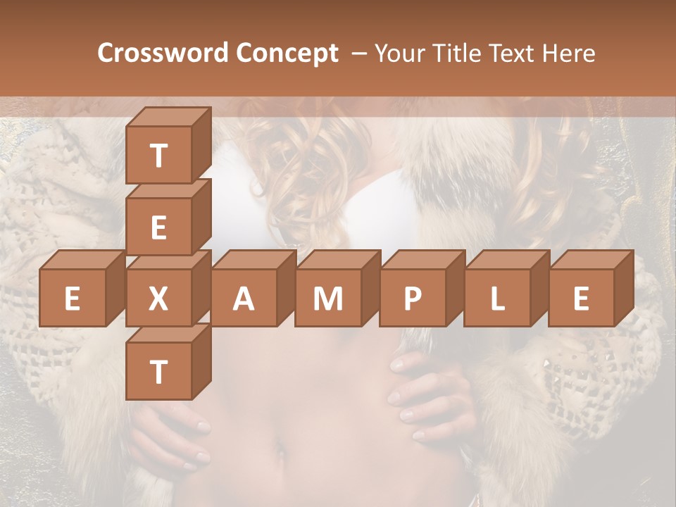 Torso Standing Glamour PowerPoint Template