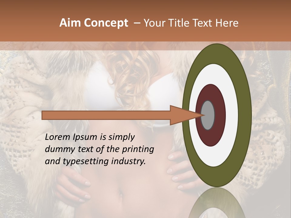 Torso Standing Glamour PowerPoint Template