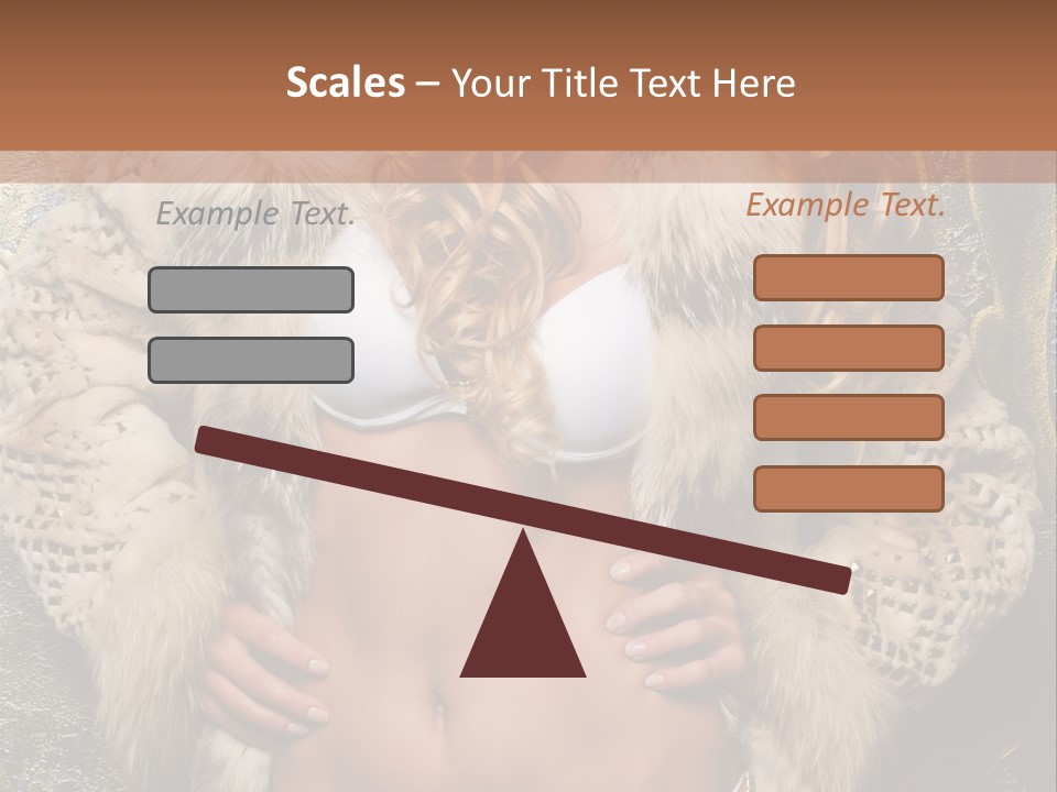 Torso Standing Glamour PowerPoint Template