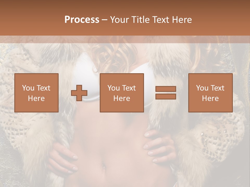 Torso Standing Glamour PowerPoint Template