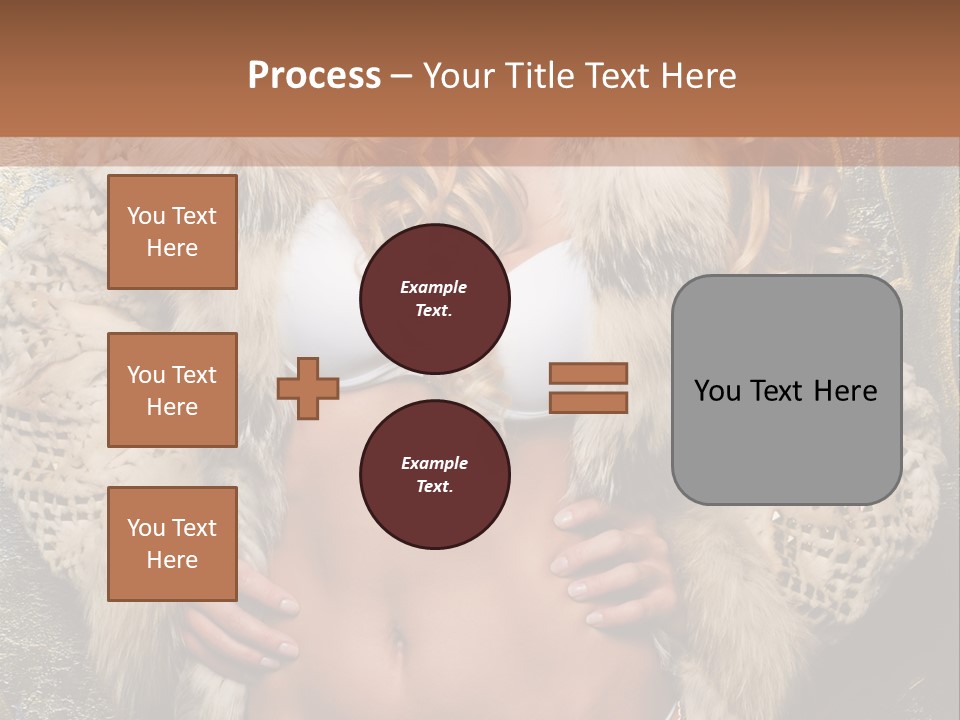 Torso Standing Glamour PowerPoint Template