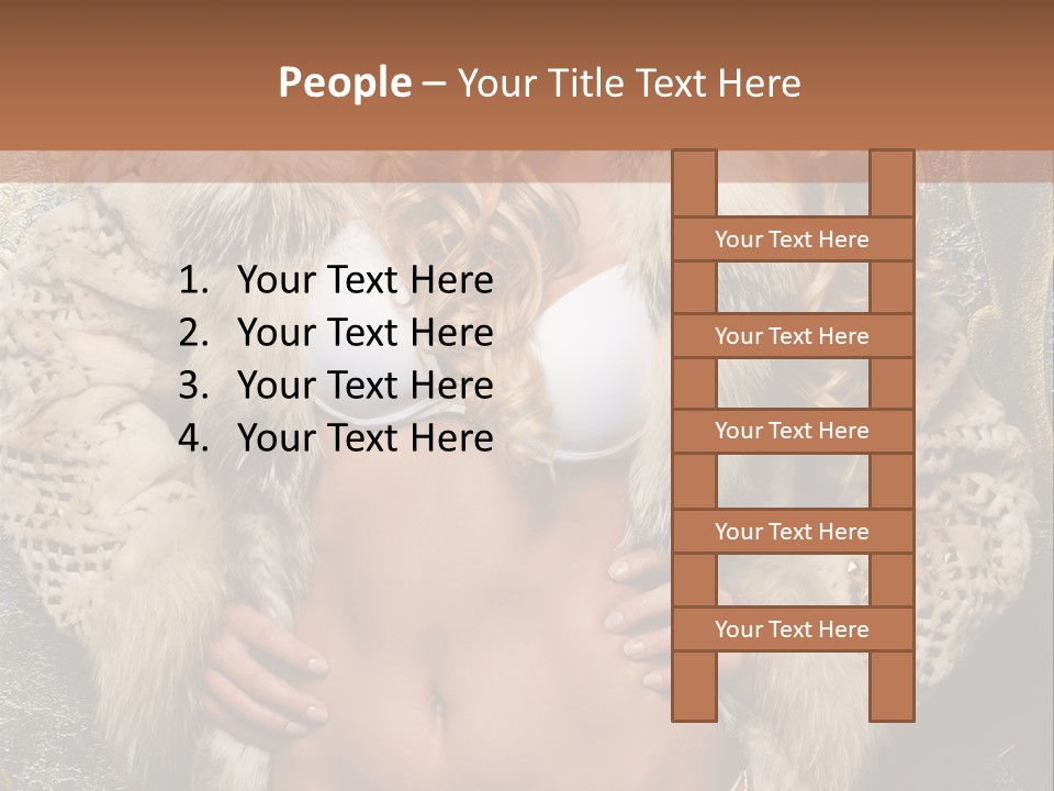 Torso Standing Glamour PowerPoint Template