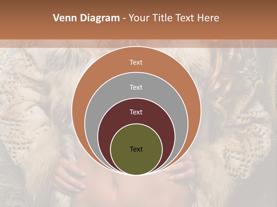 Torso Standing Glamour PowerPoint Template