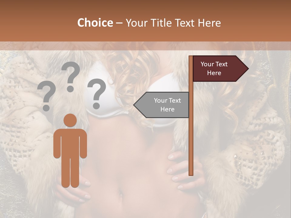 Torso Standing Glamour PowerPoint Template