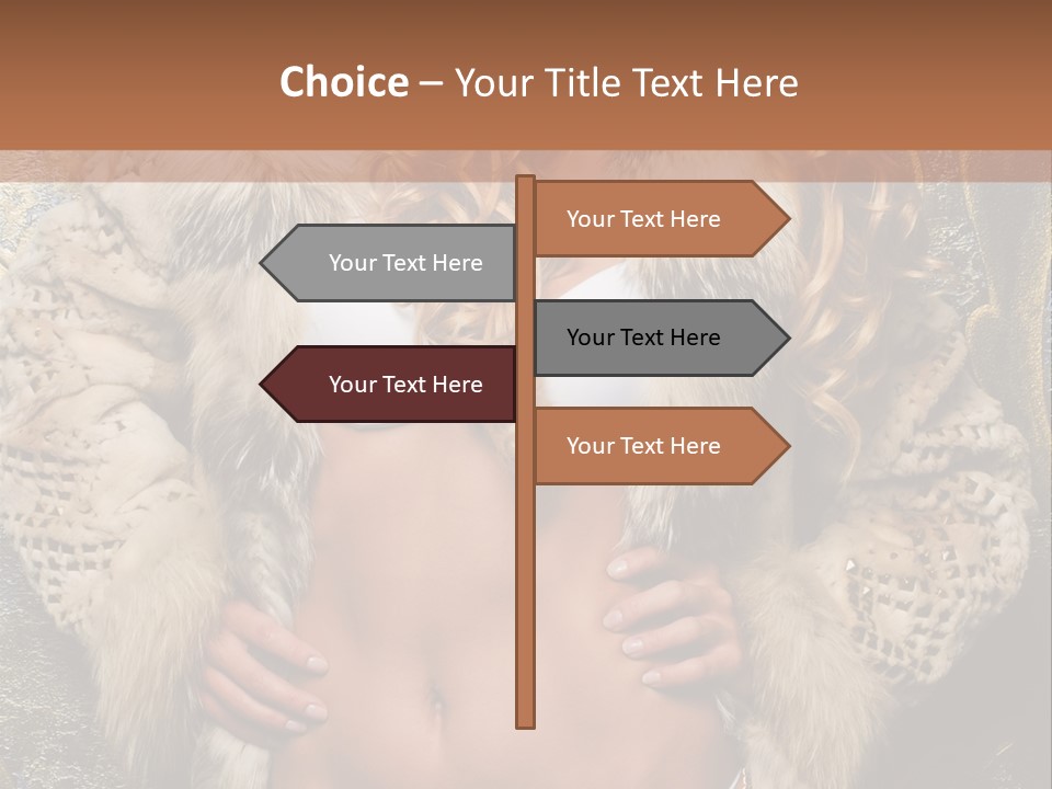 Torso Standing Glamour PowerPoint Template