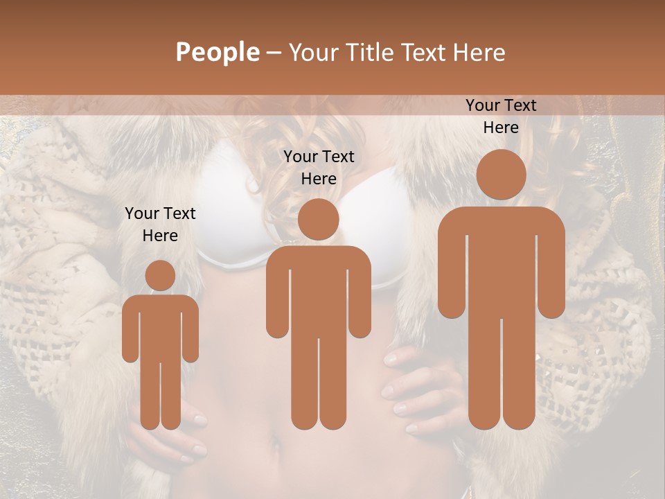 Torso Standing Glamour PowerPoint Template