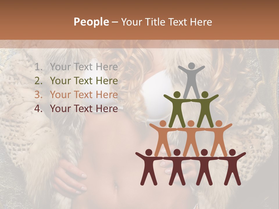 Torso Standing Glamour PowerPoint Template